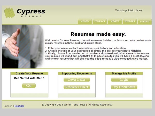Create Professional Resumes With Cypress